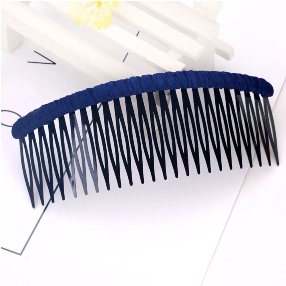 10pcs Simnple Hair Comb Handmade Cloth Hairdressing Comb Interleaved Comb Modern Hair Comb for Women Girls (Mixed Color)