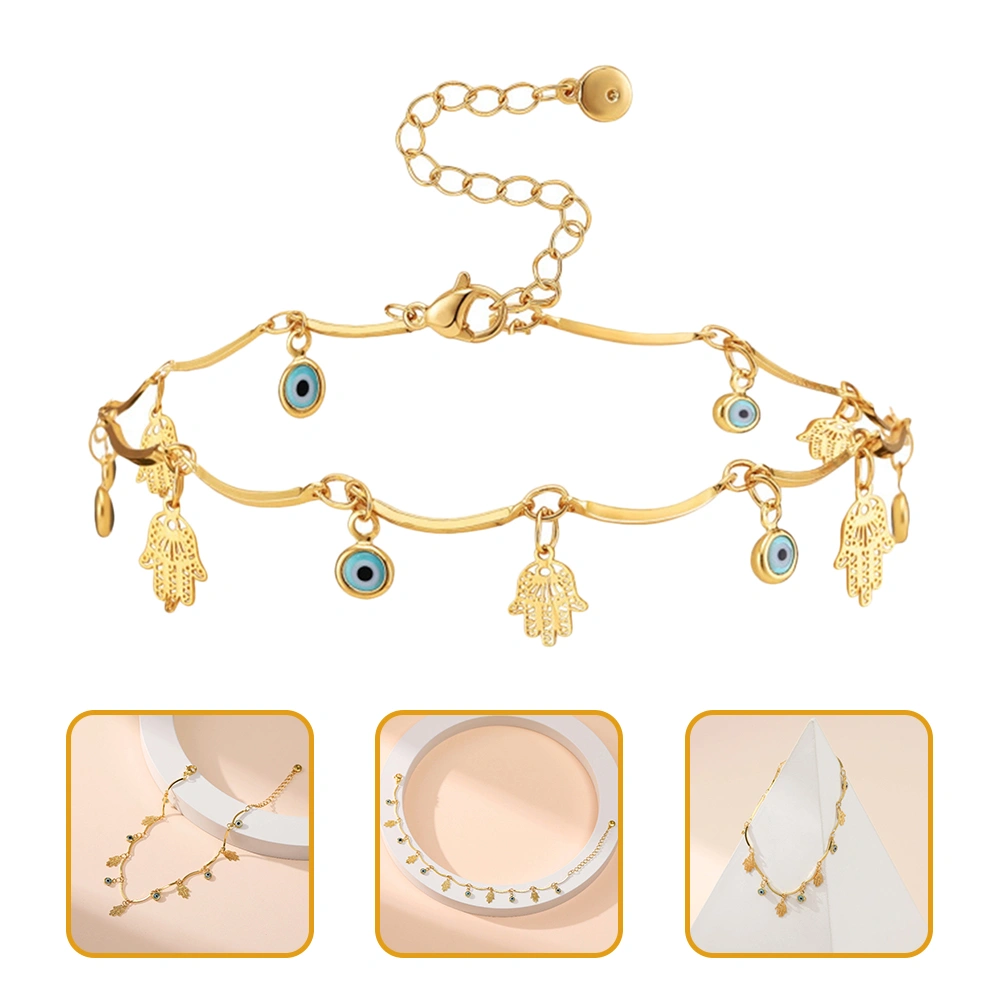 Amulet Anklet Jewelry Evil Eye Hand Anklet Evil Eye Anklet for Women Teen Girl