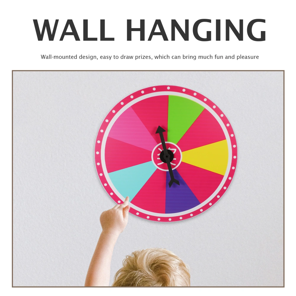 Hanging Prize Wheel Rotatable Prize Wheel Colorful Prize Wheel Party Game Prop