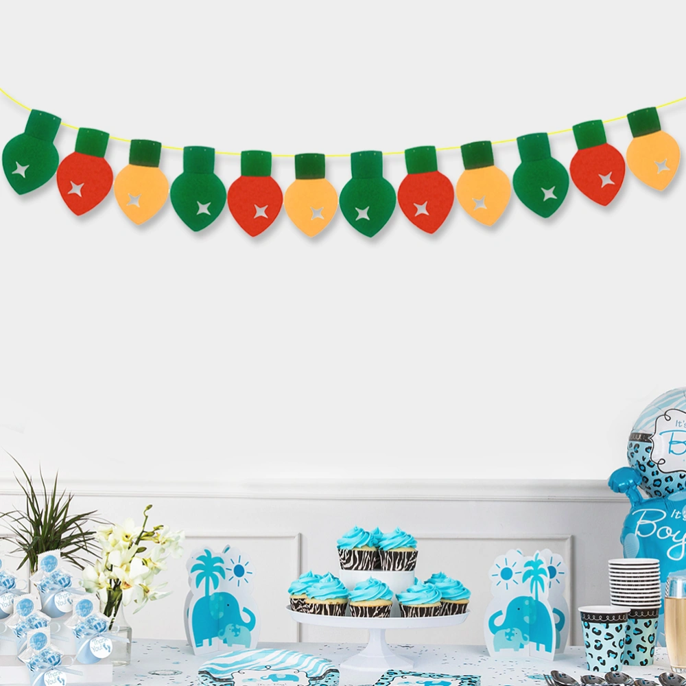 Hanging Christmas Light Banner Garland Decoration Party Supplies