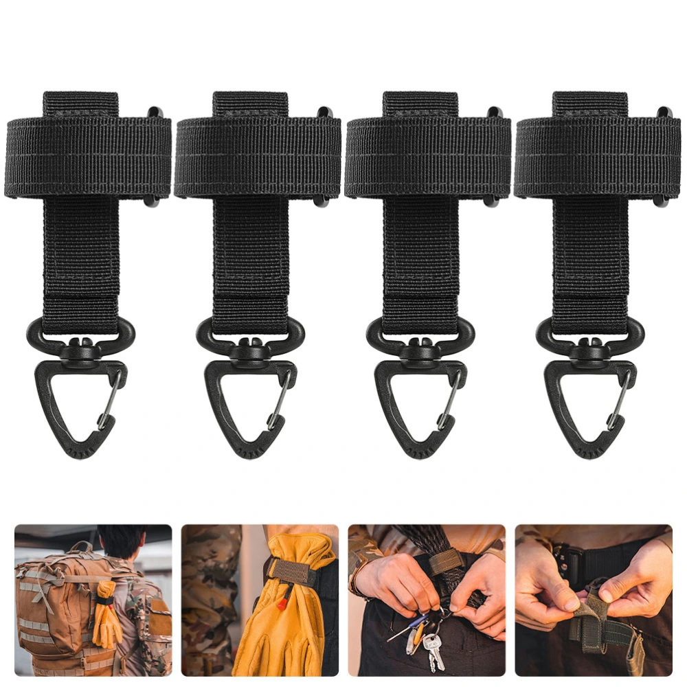 4Pcs Outdoor Glove Strap Rope Storage Buckle Glove Belt Hook (Random Color)