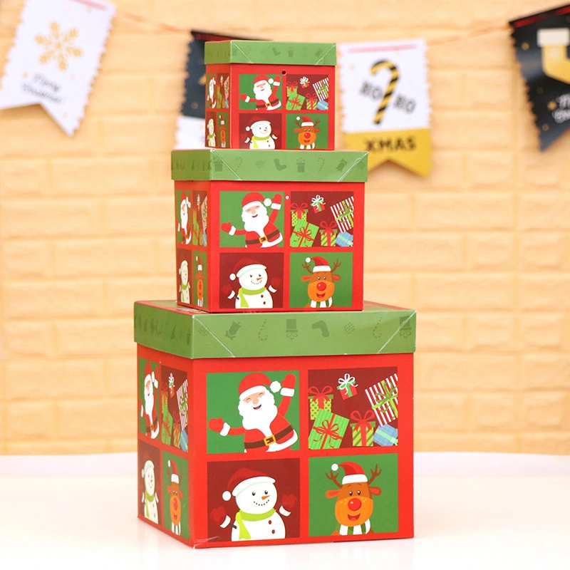 3Pcs Christmas Gift Candy Box Christmas Gift Box Christmas Candy Box Christmas Goodies Box