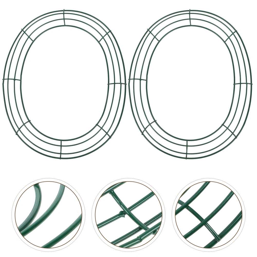 2Pcs Egg Shaped Wreath Frames Easter Wreath Making Rack DIY Craft Supplies