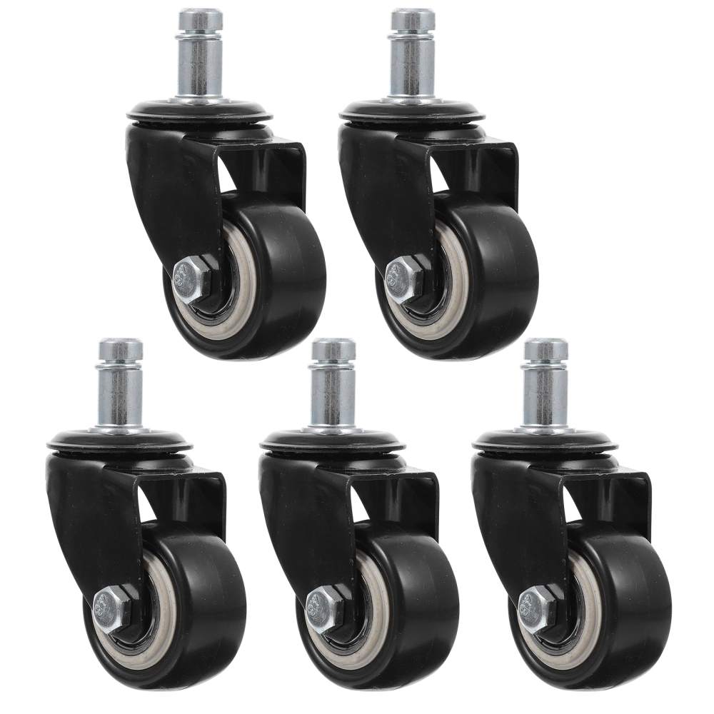 5 Pcs Office Chair Caster Wheels All Degree Swivel Wheels Universal Wheels