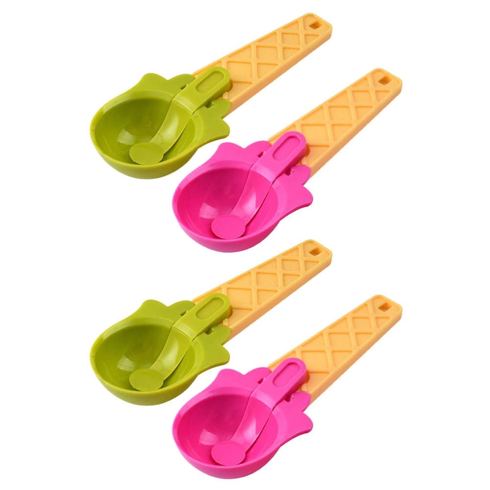 4pcs Durable Ice Cream Scoops Universal Dessert Digging Spoons Kitchen Tools