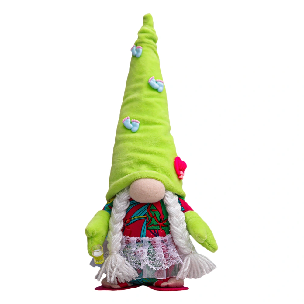 1Pc Lovely Beach Gnome Doll Faceless Doll Adornment Creative Festival Decor