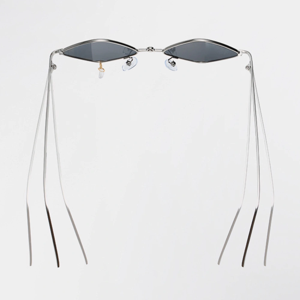 Unique Decorative Sunglasses Vintage Parallelogram Sunglasses Chic Pendant Eyewear