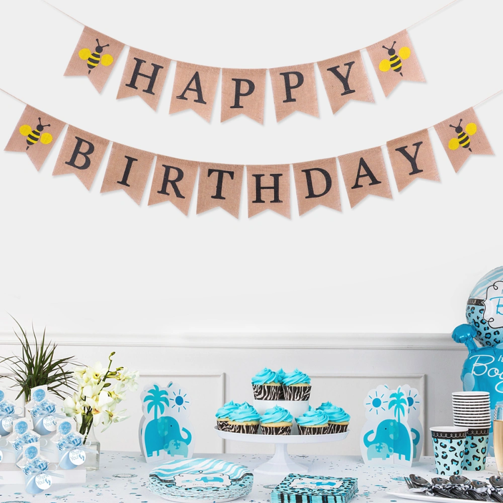 1pc Letters Banner Set Creative Birthday Party Decoration Props