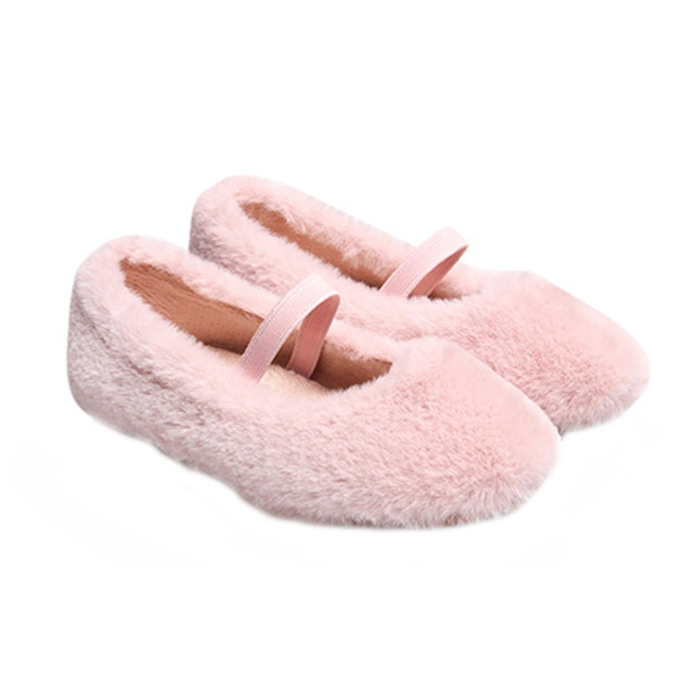 1 Pair Sole Shoes Warm Plush Shoes Style Shoes Doug Shoes Little Girls Shoes Size 26