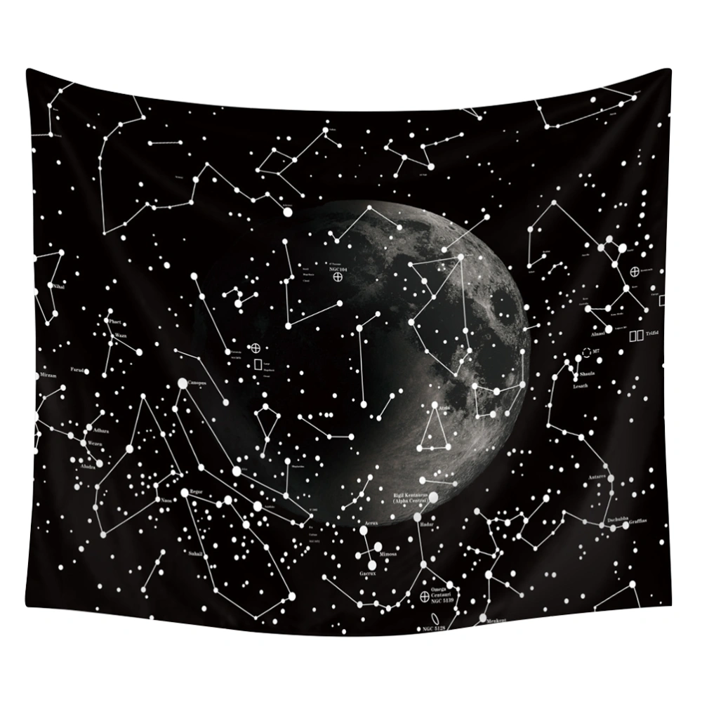 1Pc 150x100cm Constellation Starry Sky Tapestry Multifunctional Printed Hanging Blanket Beach Towel for Home Outside