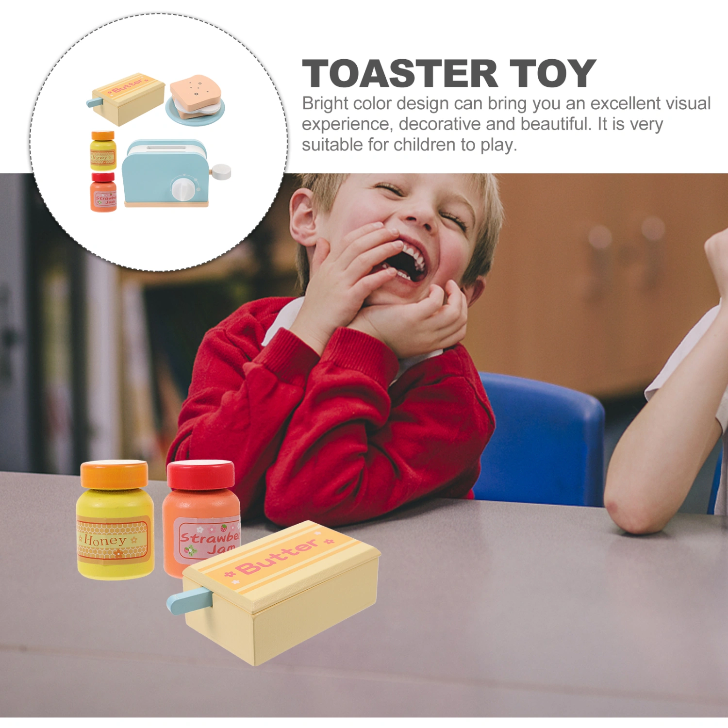 1 Set Play Toaster Kids Kitchen Appliance Set Simulation Toaster Toy  Role Play Set
