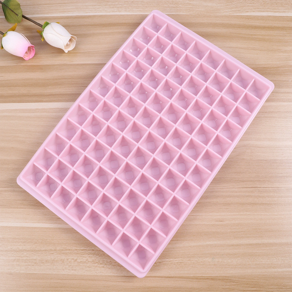 Mini Ice Molds Ice Cube Tray with 96 Diamond Cubes (Random Color)