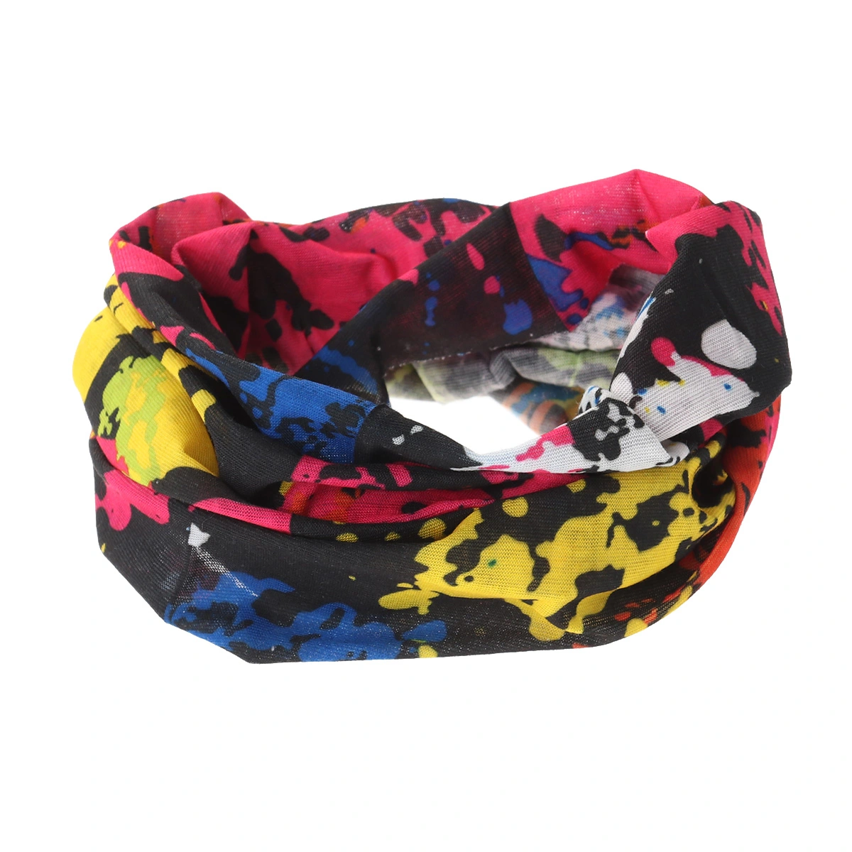 Seamless Face Mask Dustproof Headband Hat Scarf Headband for Women Men (Random Color)