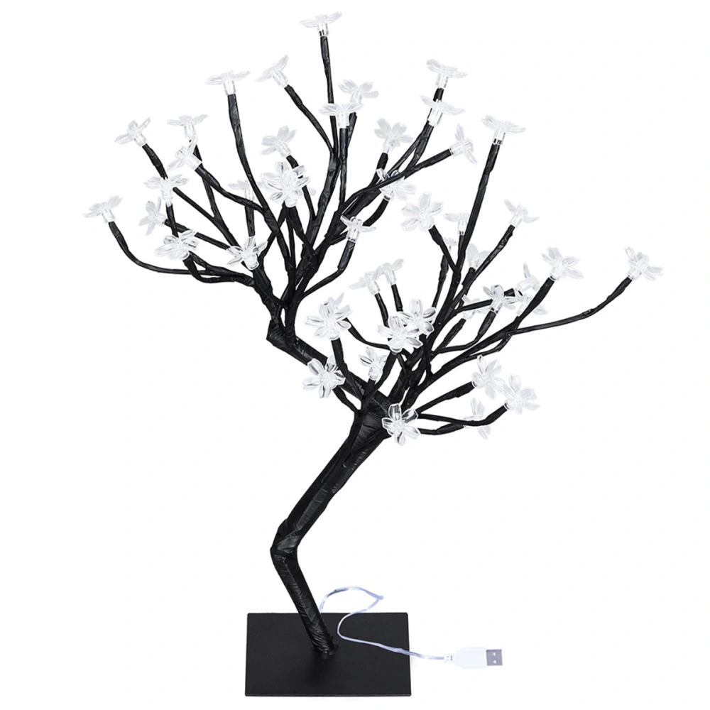 48 LED Decorative Cherry Tree Light Dimmable Cherry Blossom Bonsai Light Lamp Desk Tree Light for Home Wedding Decoration (Warm White)