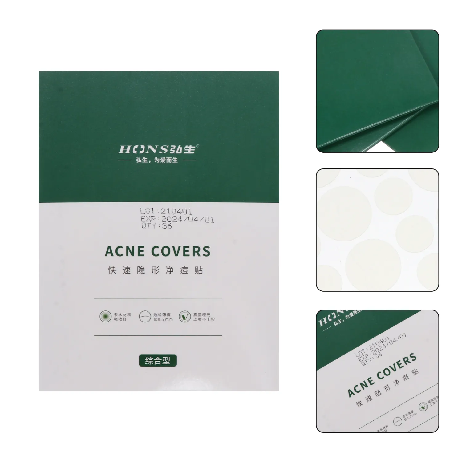 120 Pcs Invisible Acne Removing Hydrocolloid Acne Stickers Transparent Acne Patches