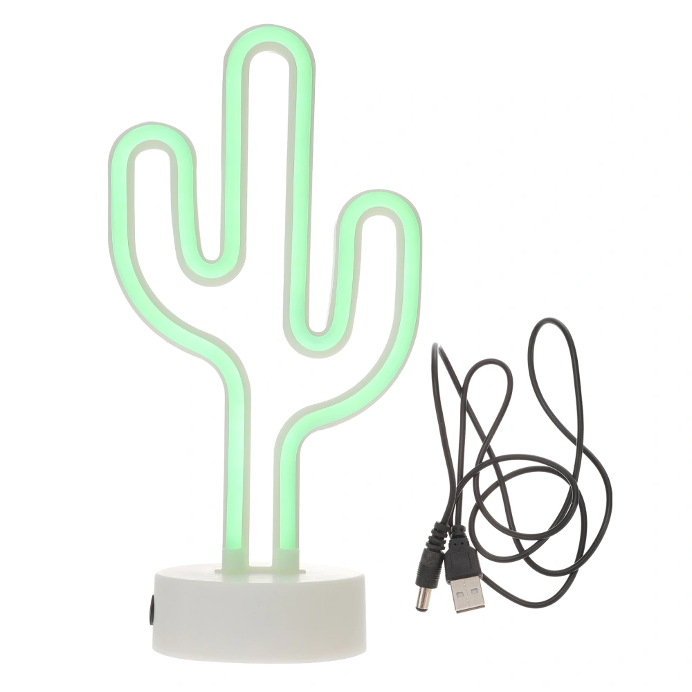 Neon Sign Aesthetic Room Decor Table Lamp LED Desktop Lighting Without Battery