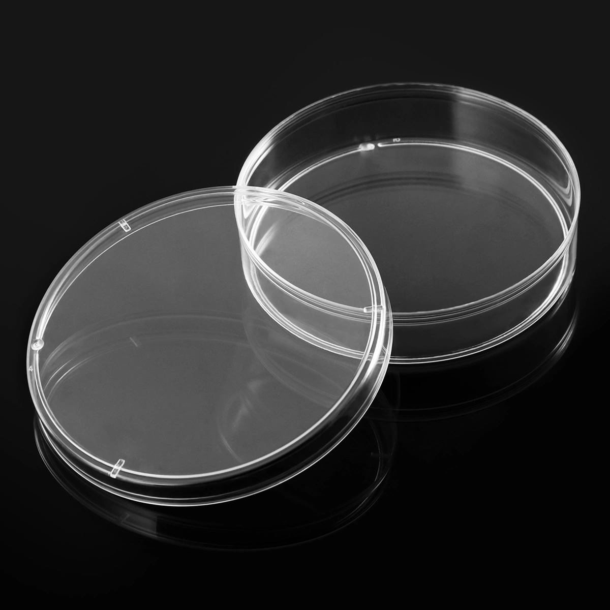 UEETEK 10PCS 70mm Plastic Petri Dishes Sterile Bacterial Culture Dish with Lid