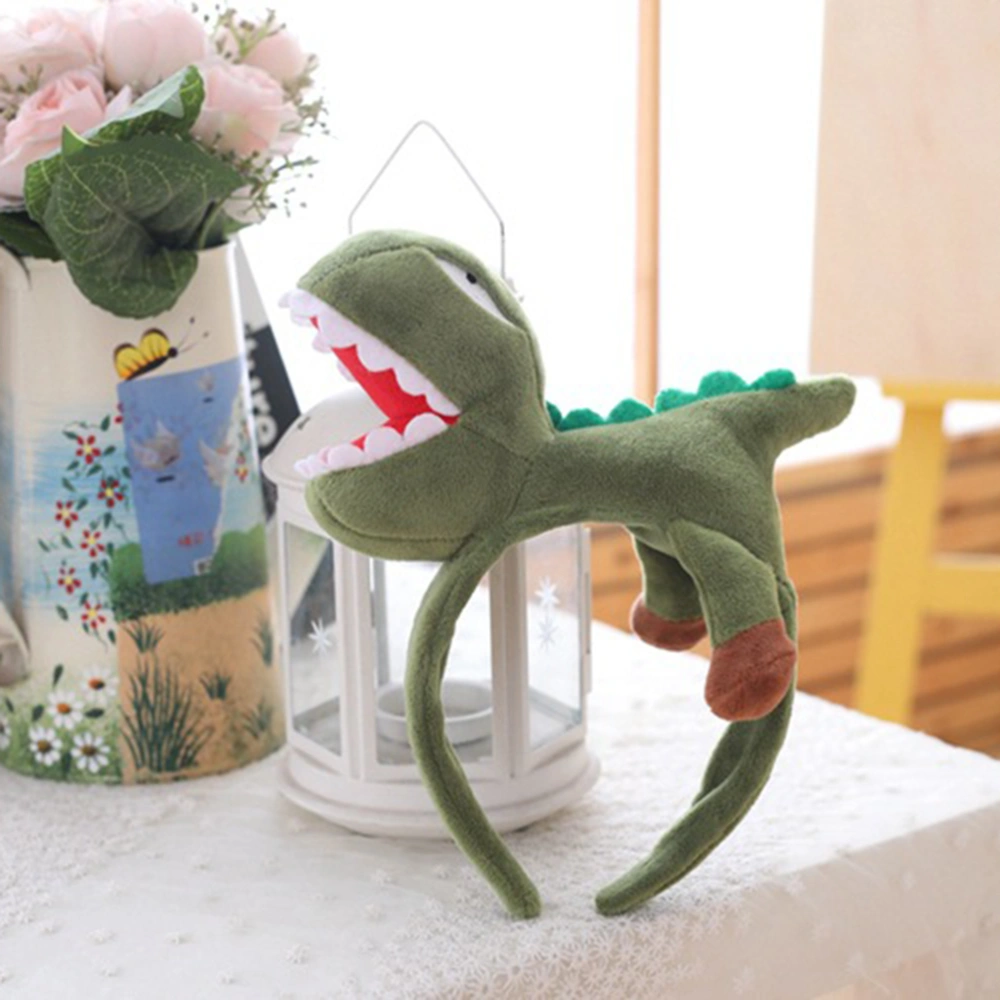 Dinosaur Plush Headdress Decorative Headband Adorable Hair Bands Hair Hoops Party Favors Supplies Decorations