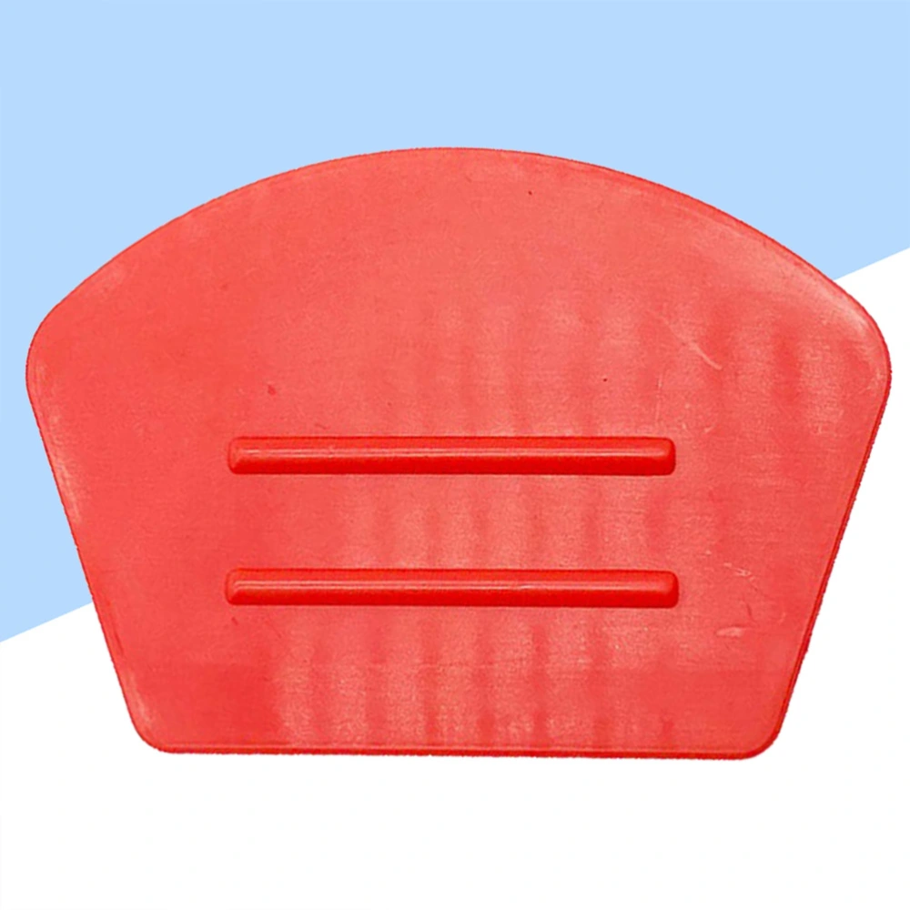 2PCS/Set Car Window Film Decal Scraper Ultrathin Plastic Felt Squeegee Auto Film Finishing Tool (Red)