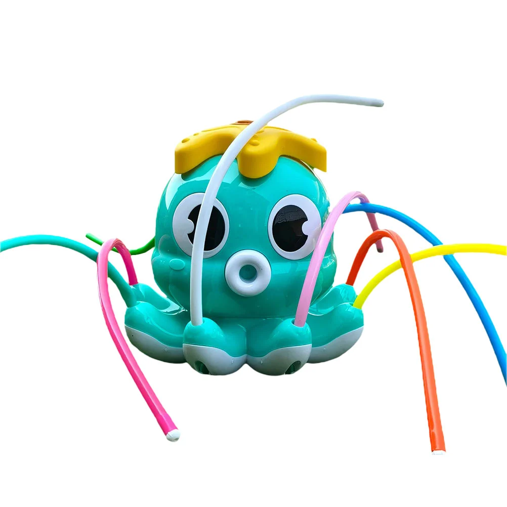 Children Outdoor Water Toy Toddler Rotatable Sprinkler Cartoon Octopus Plaything