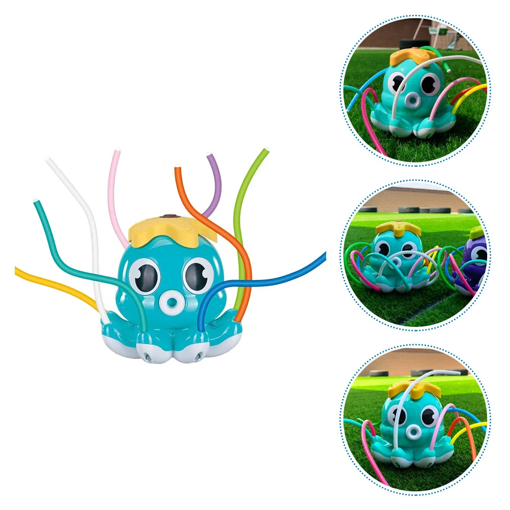 Children Outdoor Water Toy Toddler Rotatable Sprinkler Cartoon Octopus Plaything