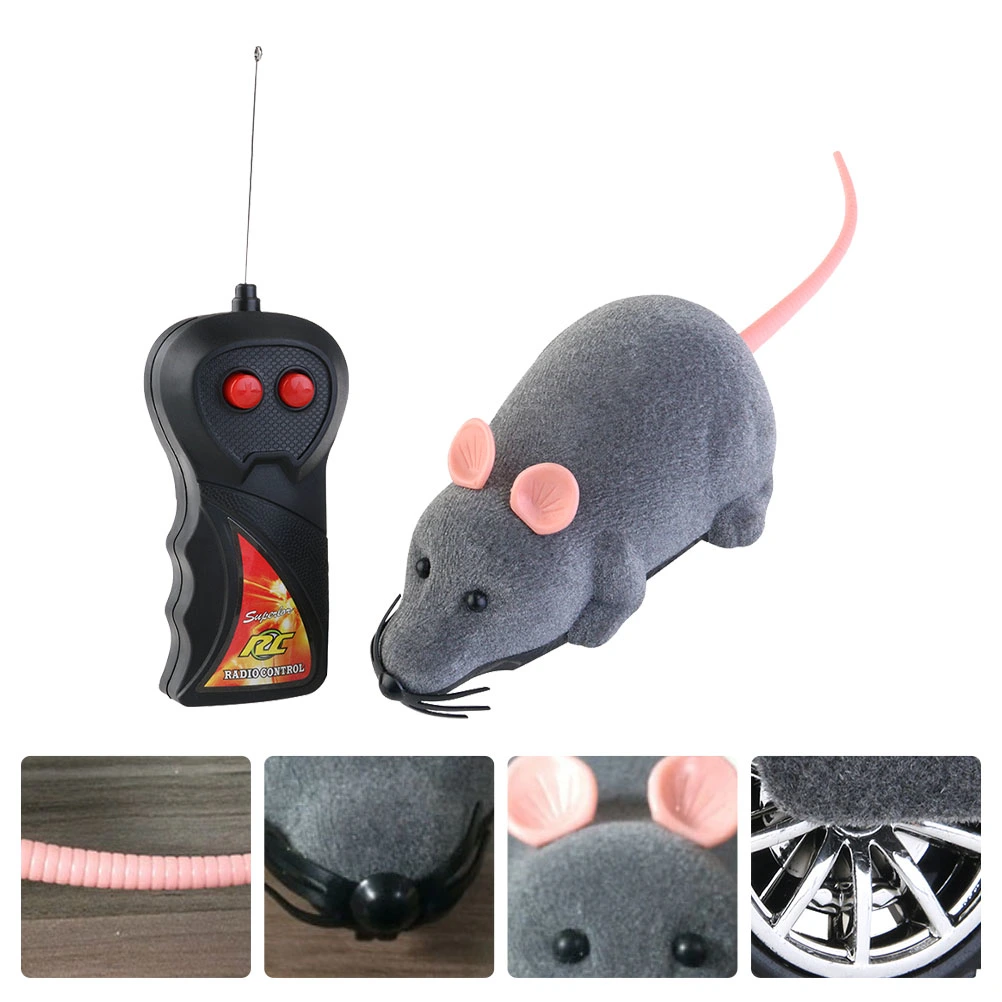 2pcs Simulated Mouse Toys Mouse Model Toy with 2pcs Remote Controllers