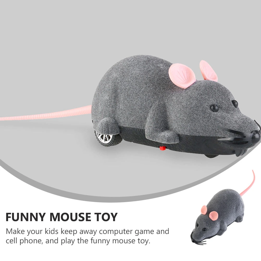 2pcs Simulated Mouse Toys Mouse Model Toy with 2pcs Remote Controllers