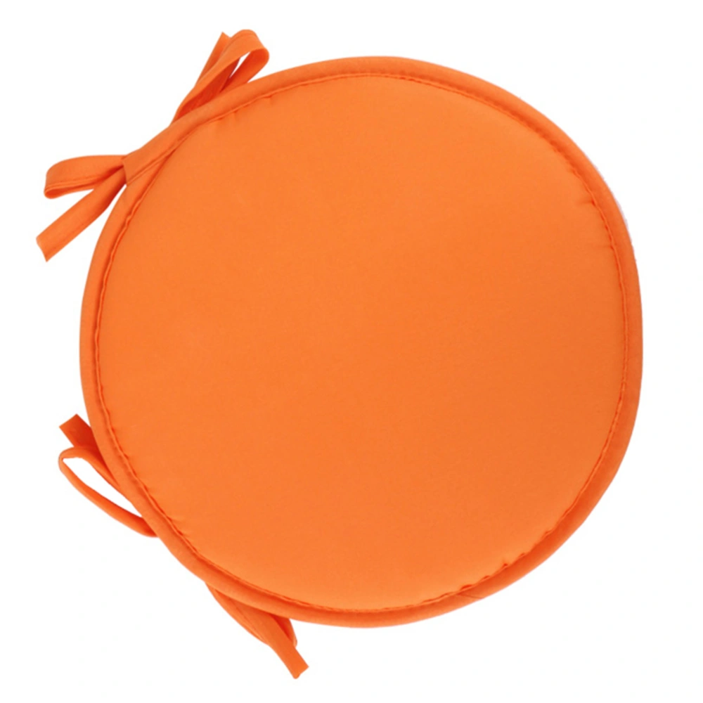 1pc Household Round Shape Seat Cushion Thickened Chairs Cushions Sponge Seat Cushion for Home School Office Restaurant (Orange Round Diameter 38CM)