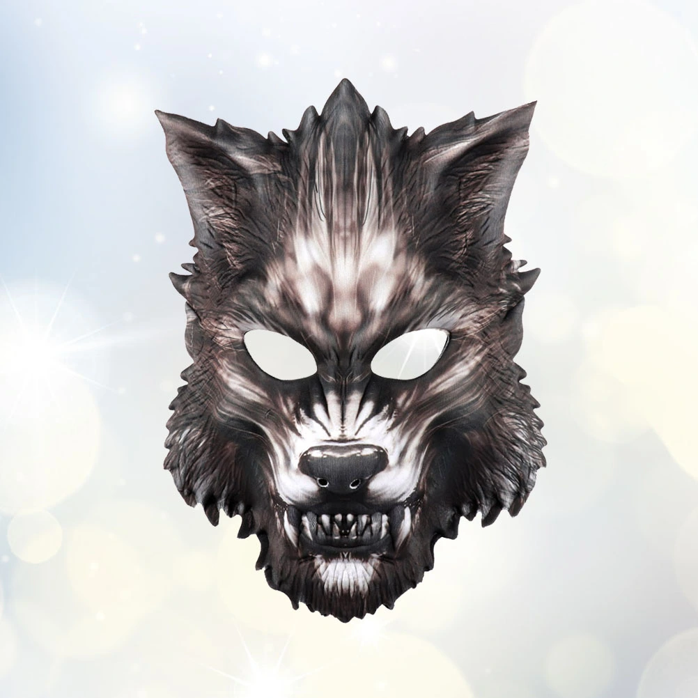 EVA Wolf Head Mask Simulation Animal Mask Carnival Cosplay Party Supplies