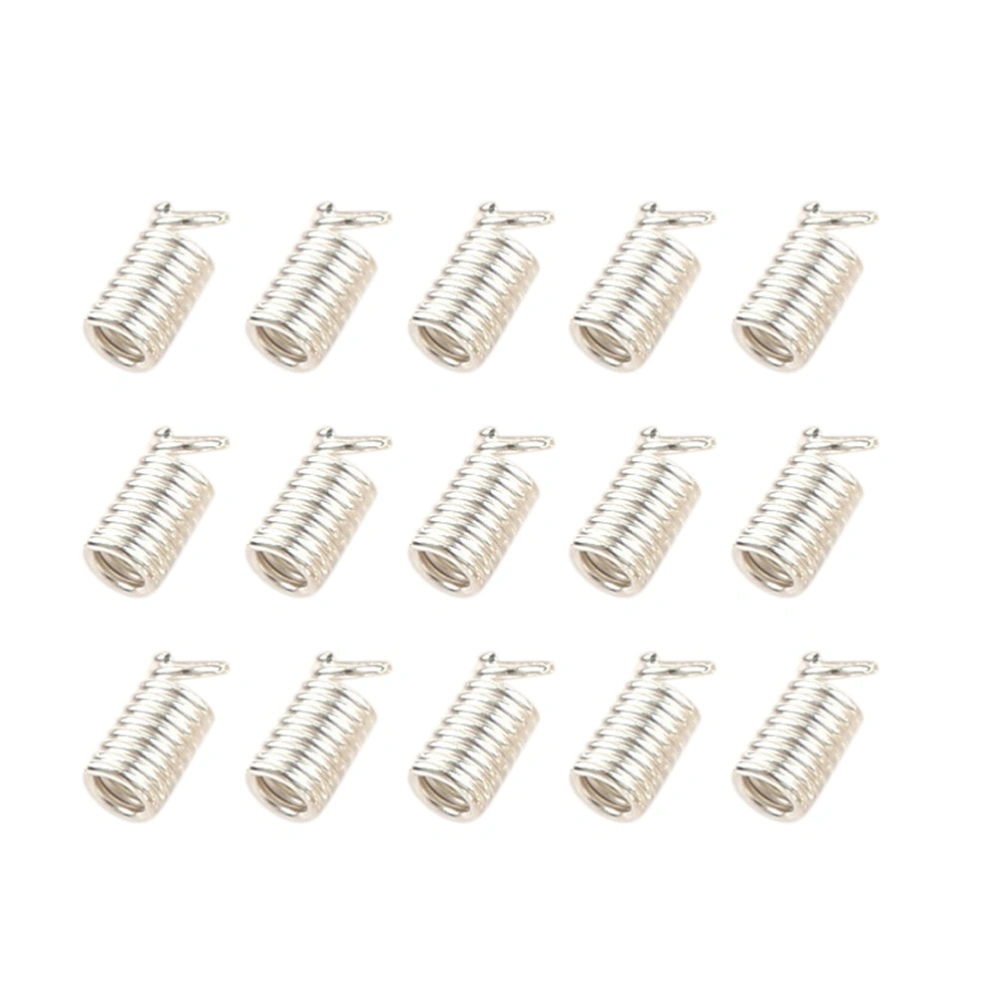 5 Packs DIY Jewelry Accessories Necklace Bracelet Crafts Connectors Connecting Spring Buckles for Home Shop Silver (3x7mm)