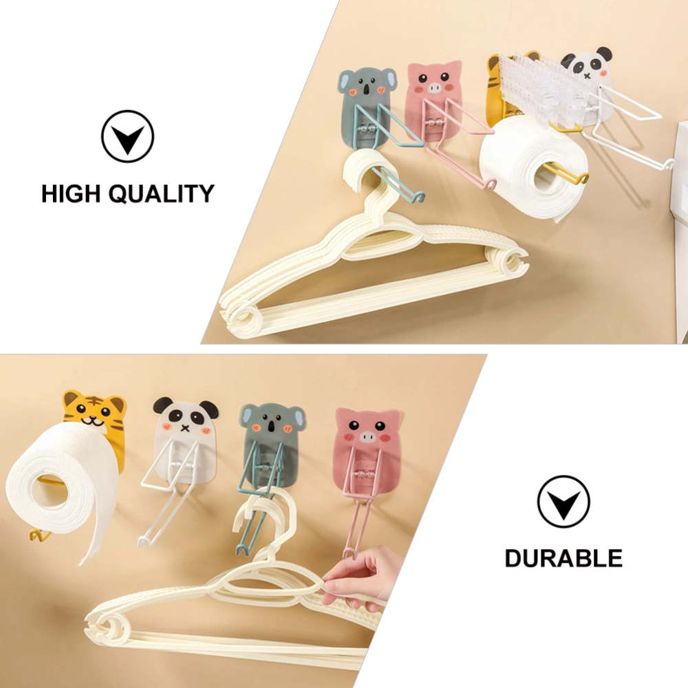 2pcs Practical Hanger Storage Rack Punch-free Wall Storage Rack for Home