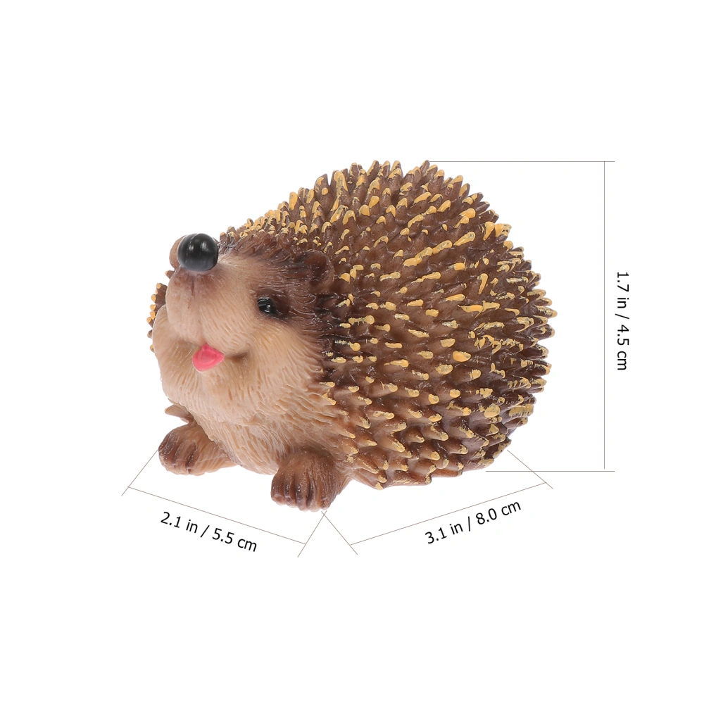 2Pcs Simulation Hedgehog Model Children's Educational Toys Hedgehog Adornment