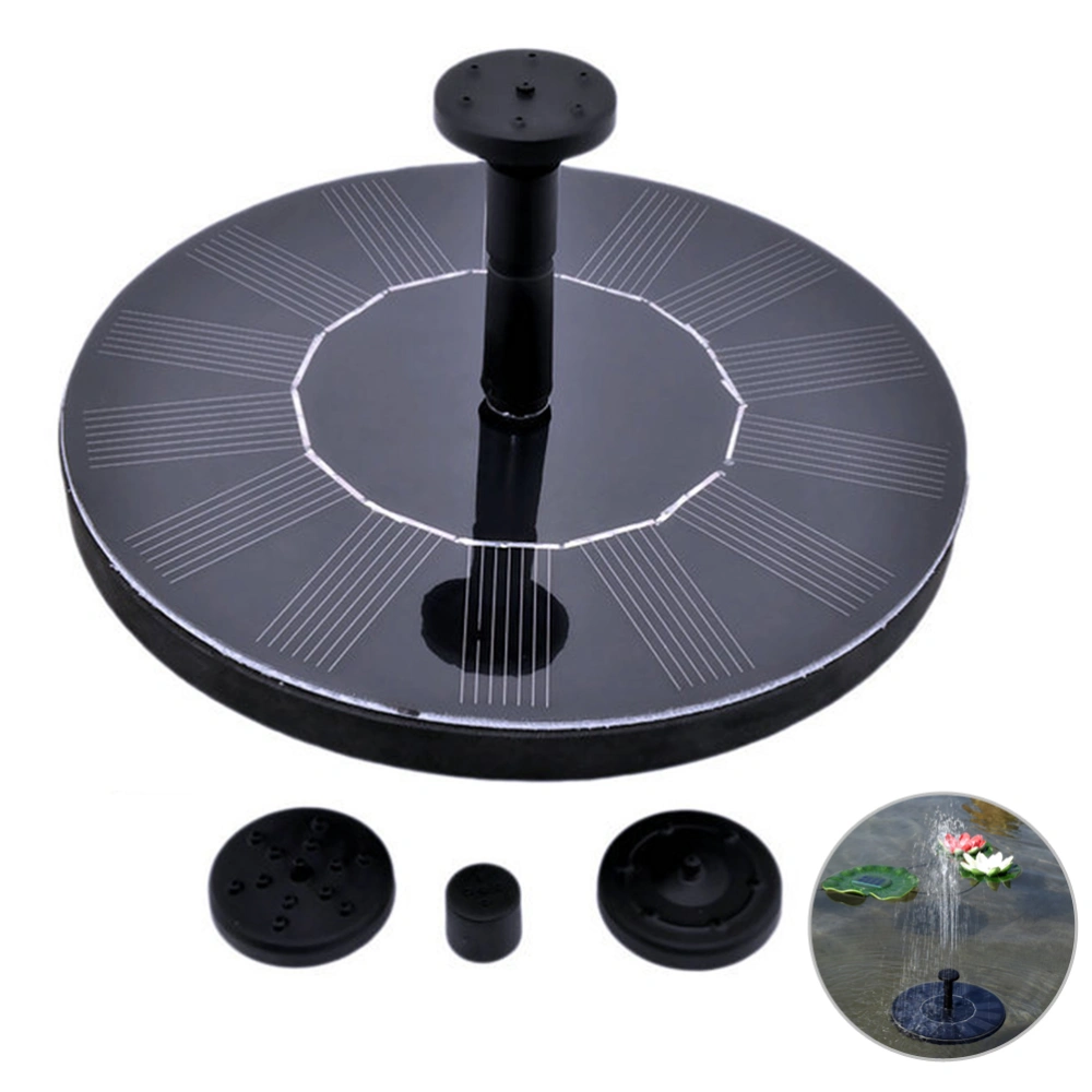 Solar Power Fountain Solar Panel Water Floating Fountain Pump Kit for Bird Bath Fish Tank Small Pond Garden Decoration