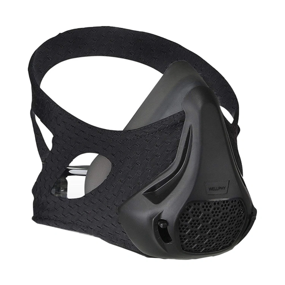 Mask Training Workout Mask High-altitude Exercise Accessories with 24 Level Air Flow Regulator for Running Biking Fitness Oxygen Barrier Oxygen Resistance Mask (Black)