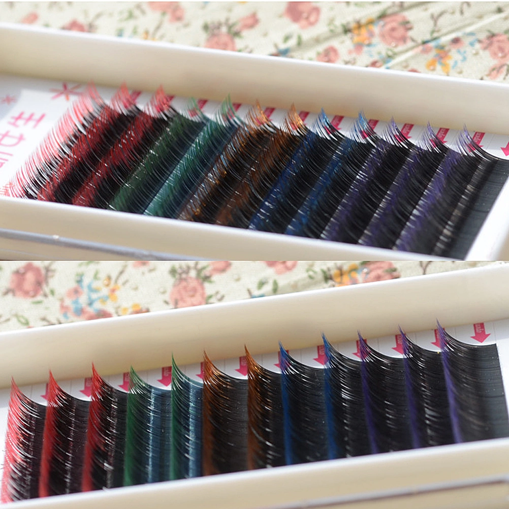 1 Set of Colorful Fake Eyelashes Curly Art Eyelashes Extension  Makeup Eyelash Extension Eyelashes