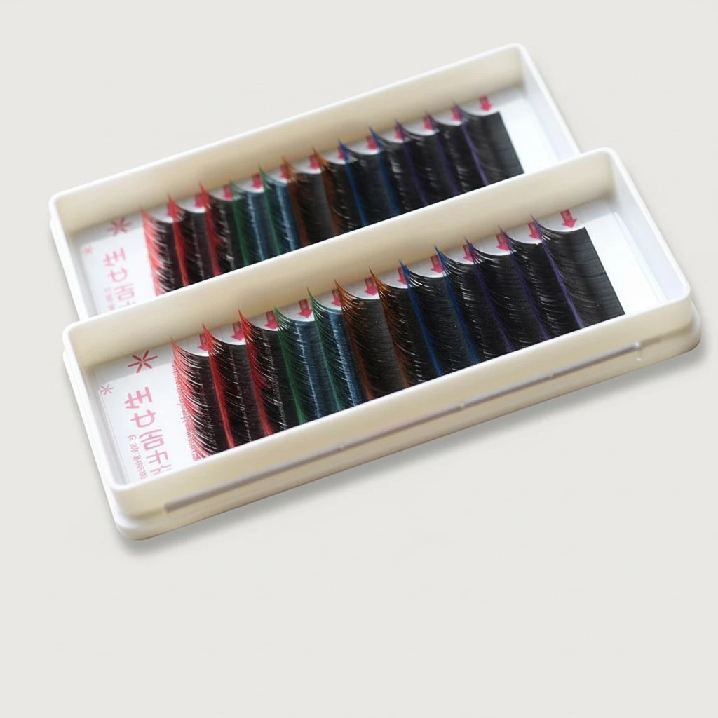 1 Set of Colorful Fake Eyelashes Curly Art Eyelashes Extension  Makeup Eyelash Extension Eyelashes