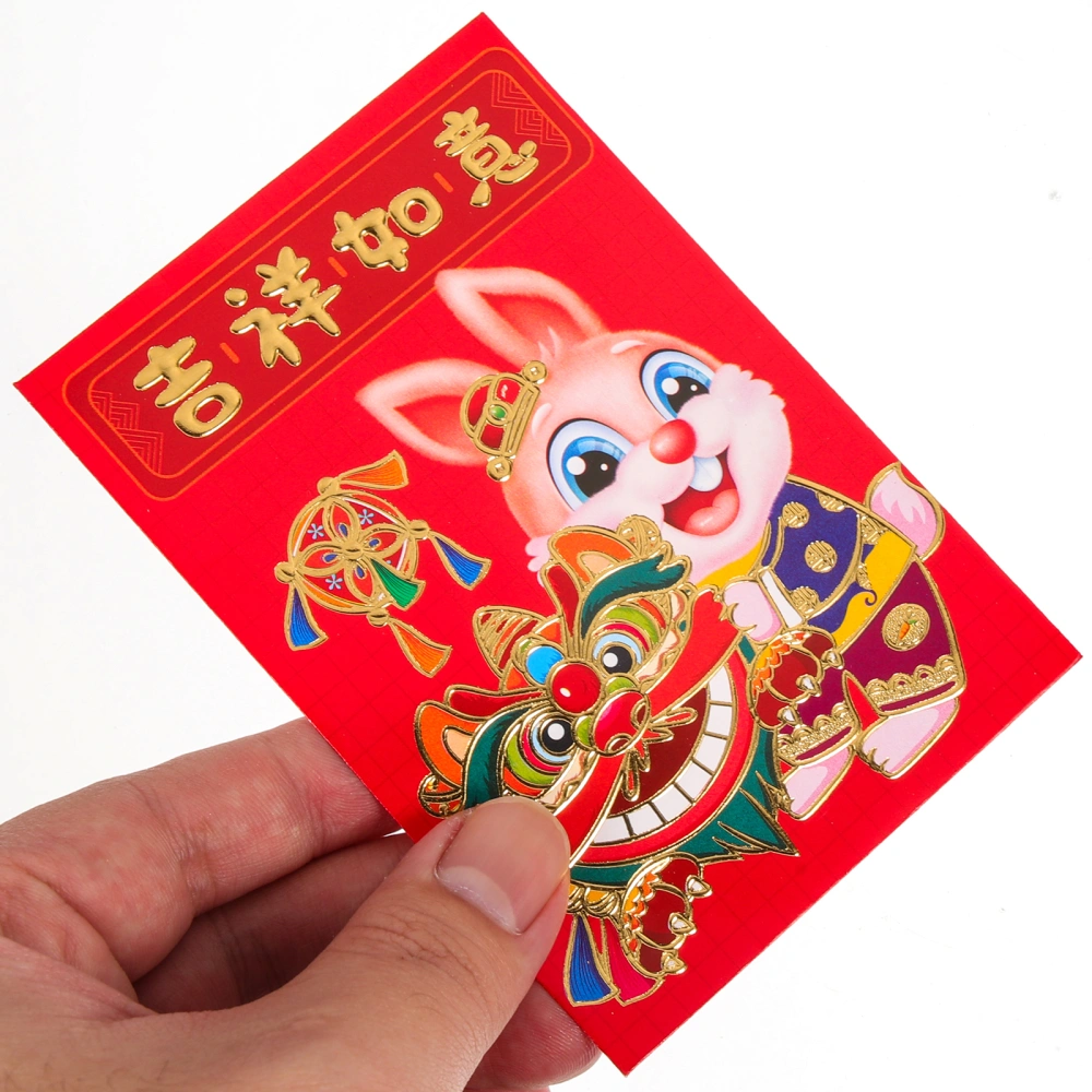 60pcs Chinese New Year Red Envelopes Rabbit Year Money Packets New Year Supplies