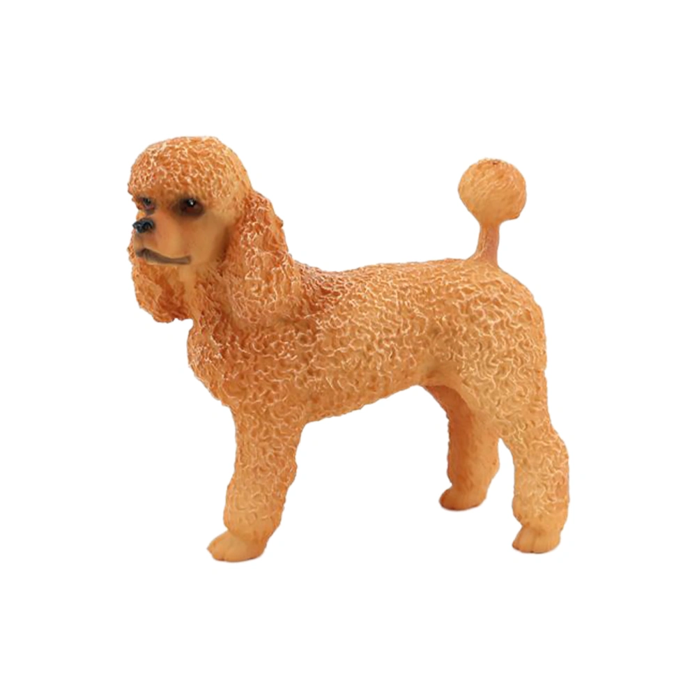 Plastic Dog Statue Simulated Dog Adornment Animal Design Desktop Ornament