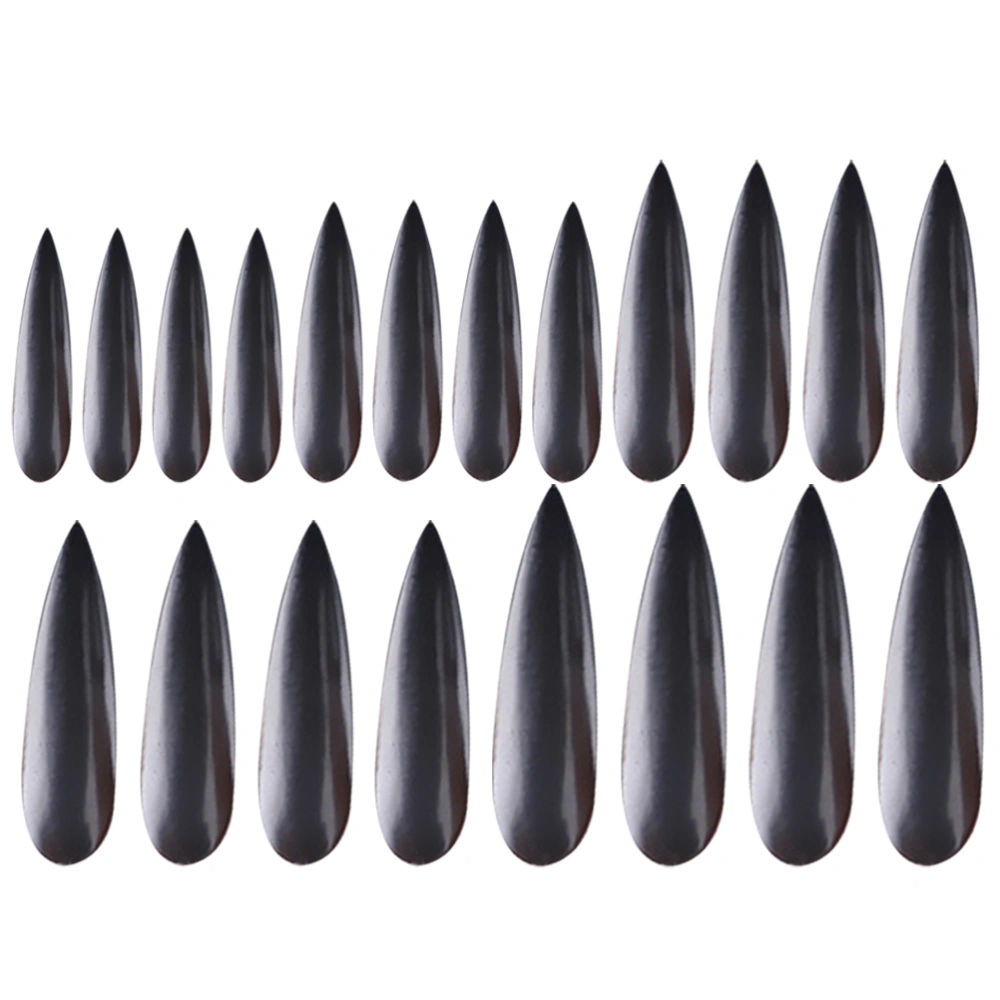 20pcs Fake Finger Nail Witch Fingers Spooky Finger Tip Halloween Cosplay Accessory