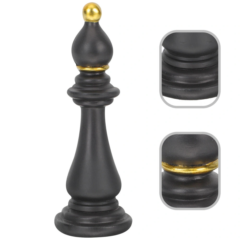 Desktop Resin Chess Stylish Chess Decor Chic Chess Sculpture Office Chess Status