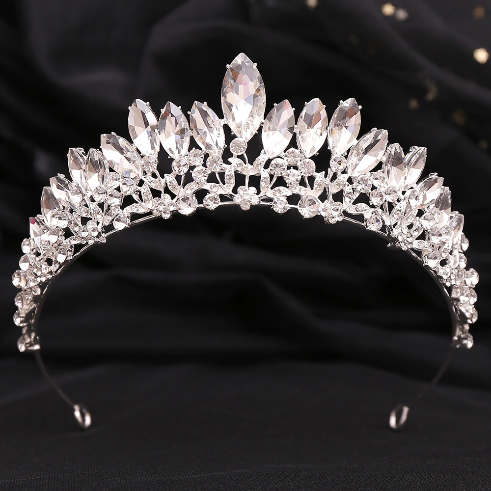 Tiara Crown Women Headband Rhinestone Crown Sparkling Wedding Bride Headband