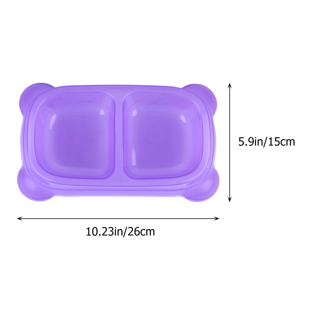 Pet Cat Eating Bowl Pet Double Feeder Water Drinking Bowl Anti-Skid Feeder