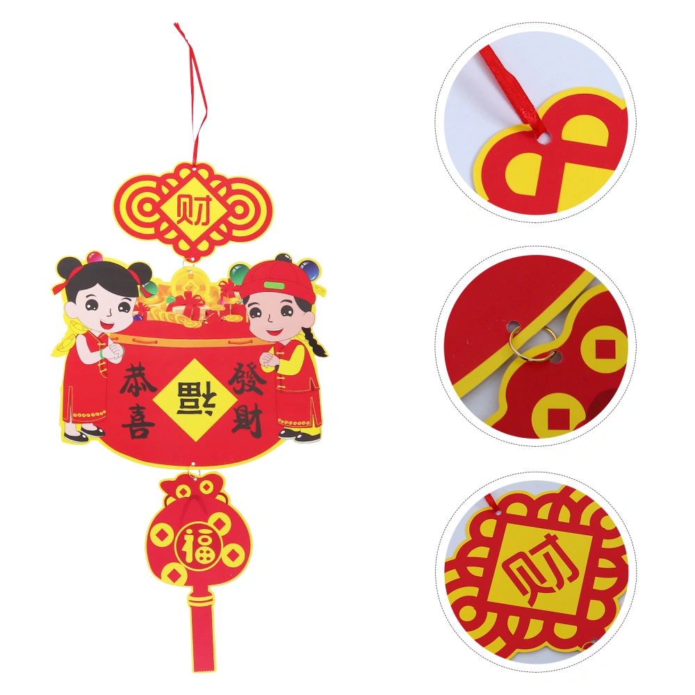 1 Pair New Year’s Party Hanging Decorative Red Ornaments Chinese Festival Decors