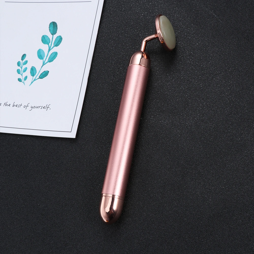 Multifunctional Face Massager Jade Electric Face Thinner for Women Girls Ladies (Rose Gold)