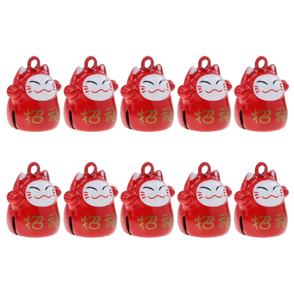 10pcs Fortune Cat Bead Charm Jewelry Bracelet Necklace Charm Collar Pendants