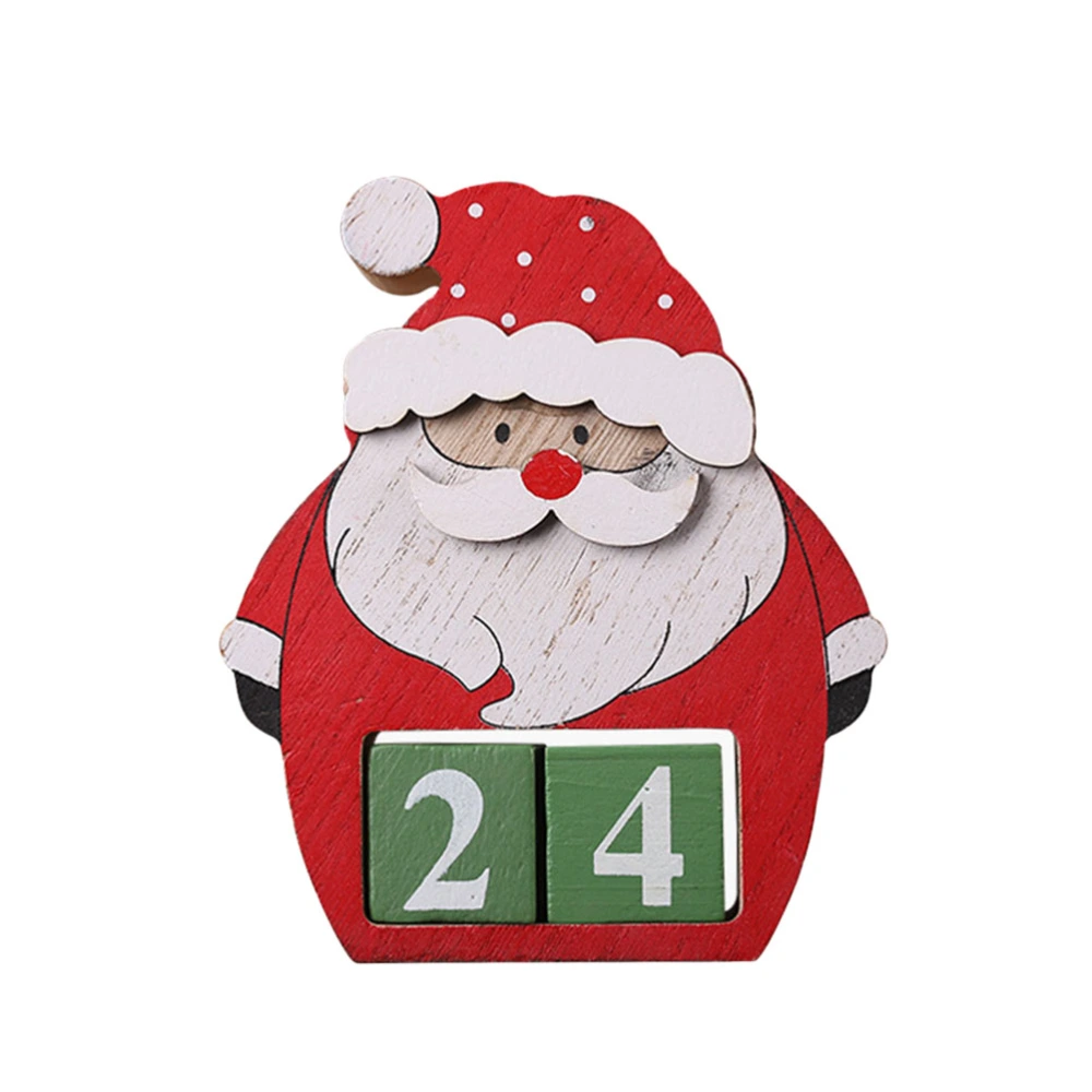 Creative Wood Christmas Advent Calendars Christmas Old Man Shaped  Decorations for Home Xmas Ornament Creative Christmas Gifts