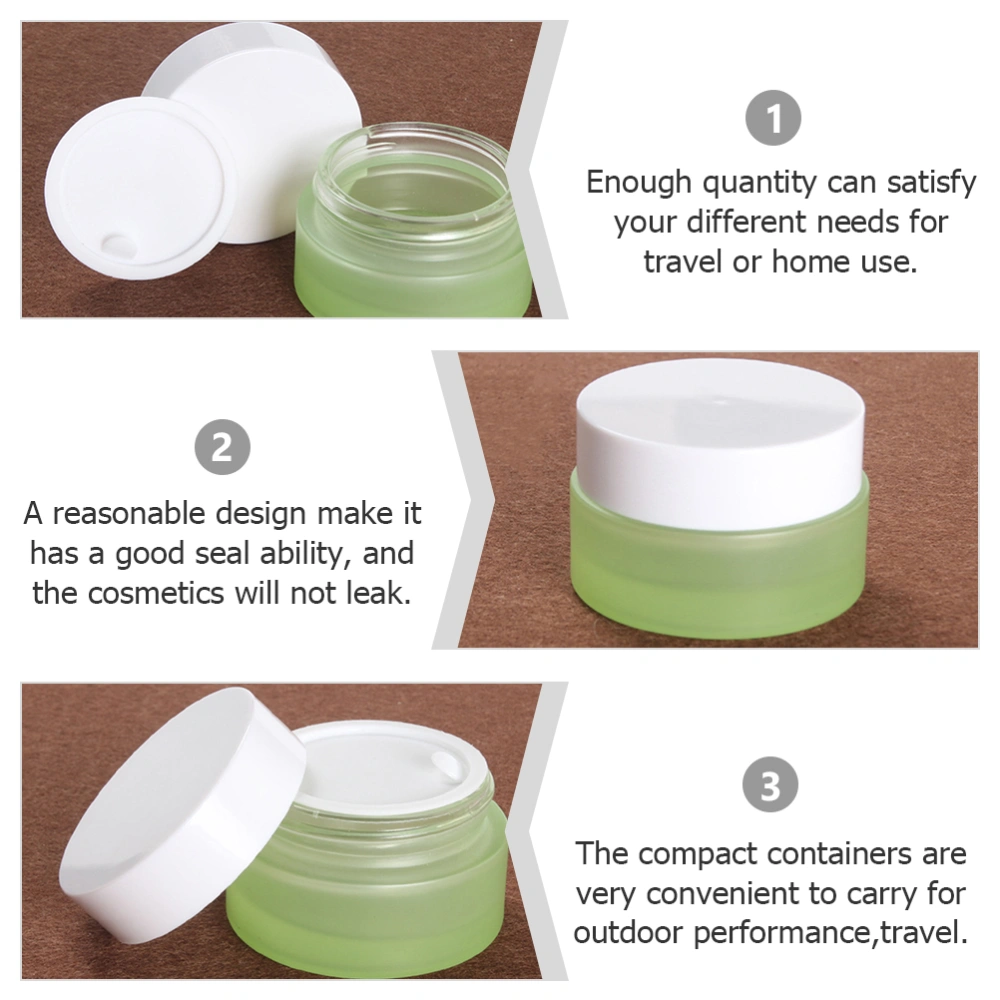 4pcs Sample Empty Jar Refillable Ointments Jar 20g Cream Jar Wide-mouth Bottle