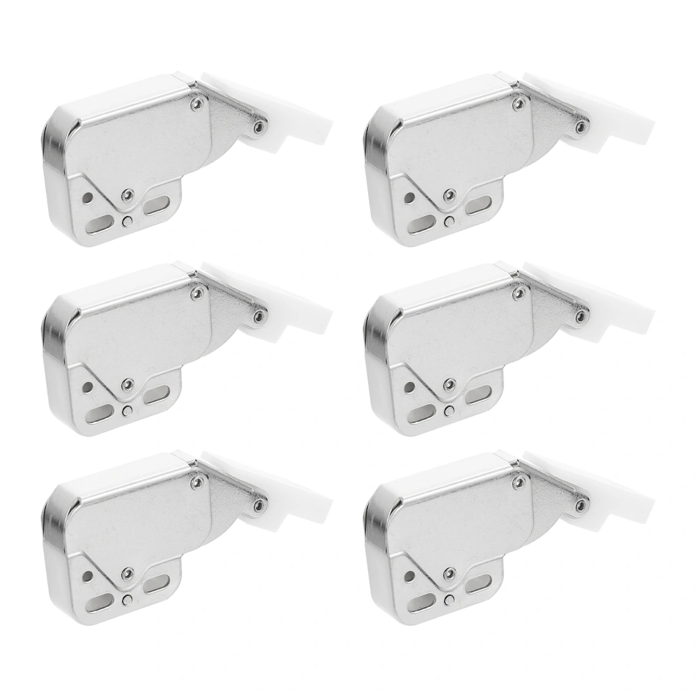 6pcs Self-locking Spring Snap Cabinet Furniture Safety Lock Push-in Touch Lock