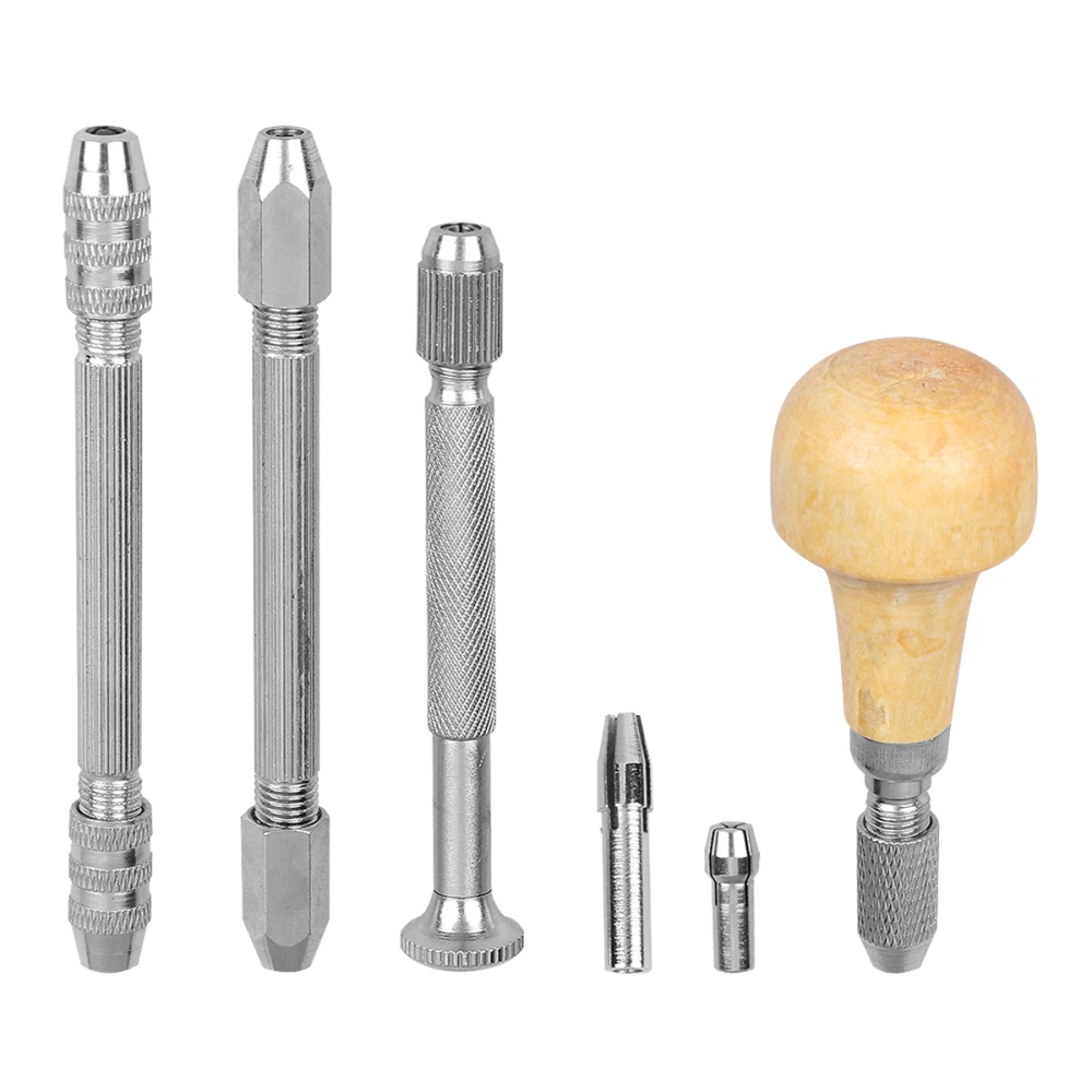 4pcs Hand Drills Set Single Head Double Head Cable Mouth Hand Drilling Drill Tools for Home (Mushroom Head, Single Head, Double Head Round Mouth, Double Head Hexagonal Mouth)