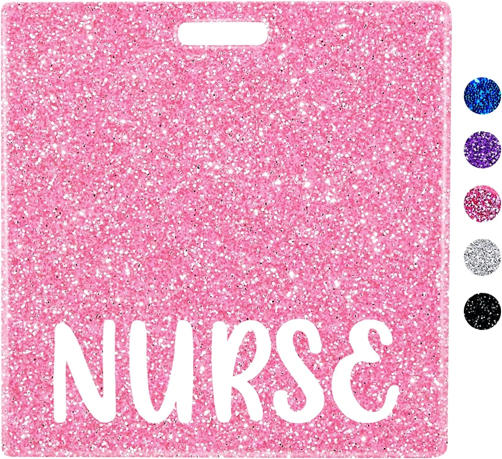 2pcs Nurse Badges Buddy Cards ID Card Holders Horizontal Badge ID Card Holders for Nurses